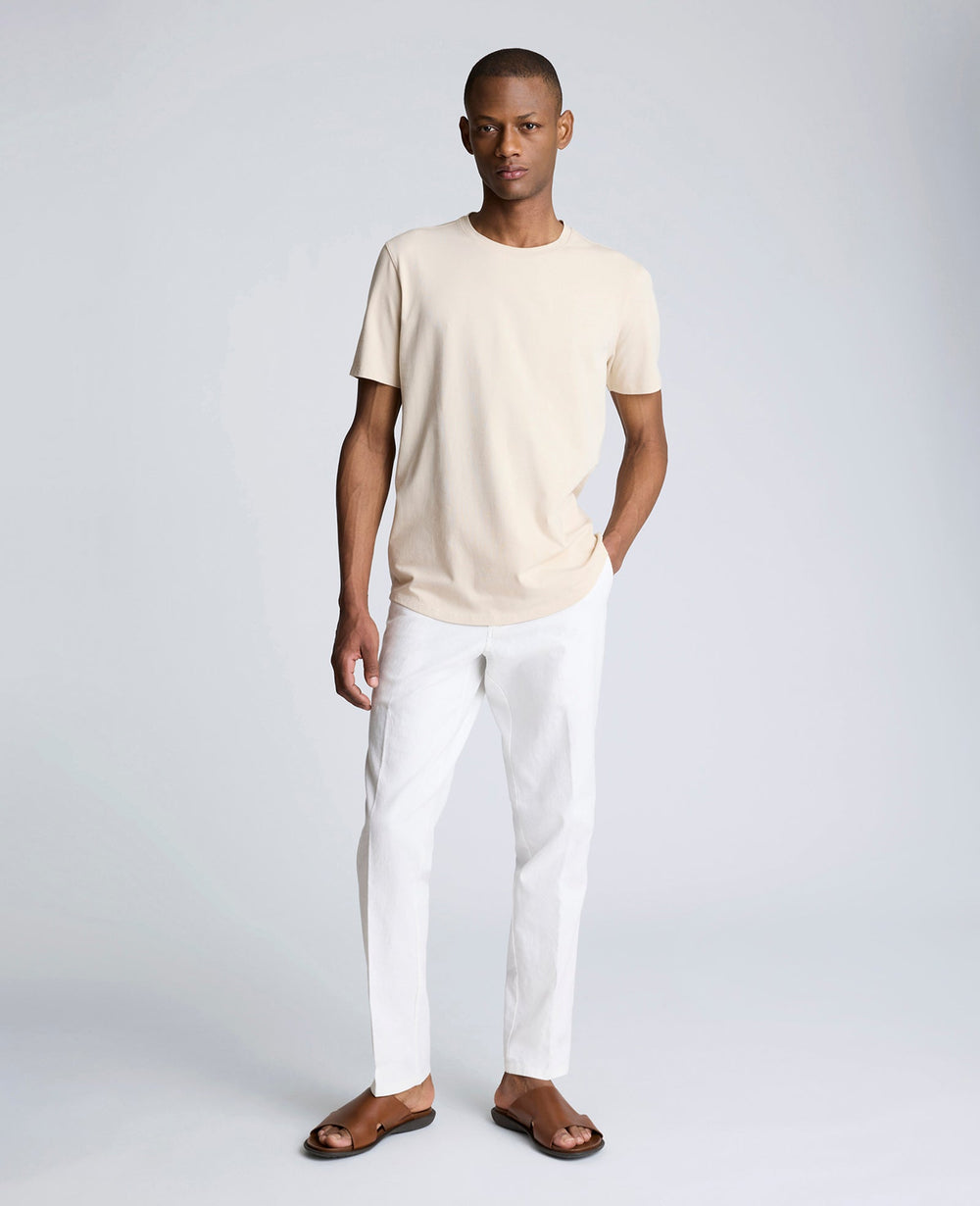 Kenneth Cole Shop Men’s White Linen Slim Fit Chino Pants – Kenneth Cole | WHITE