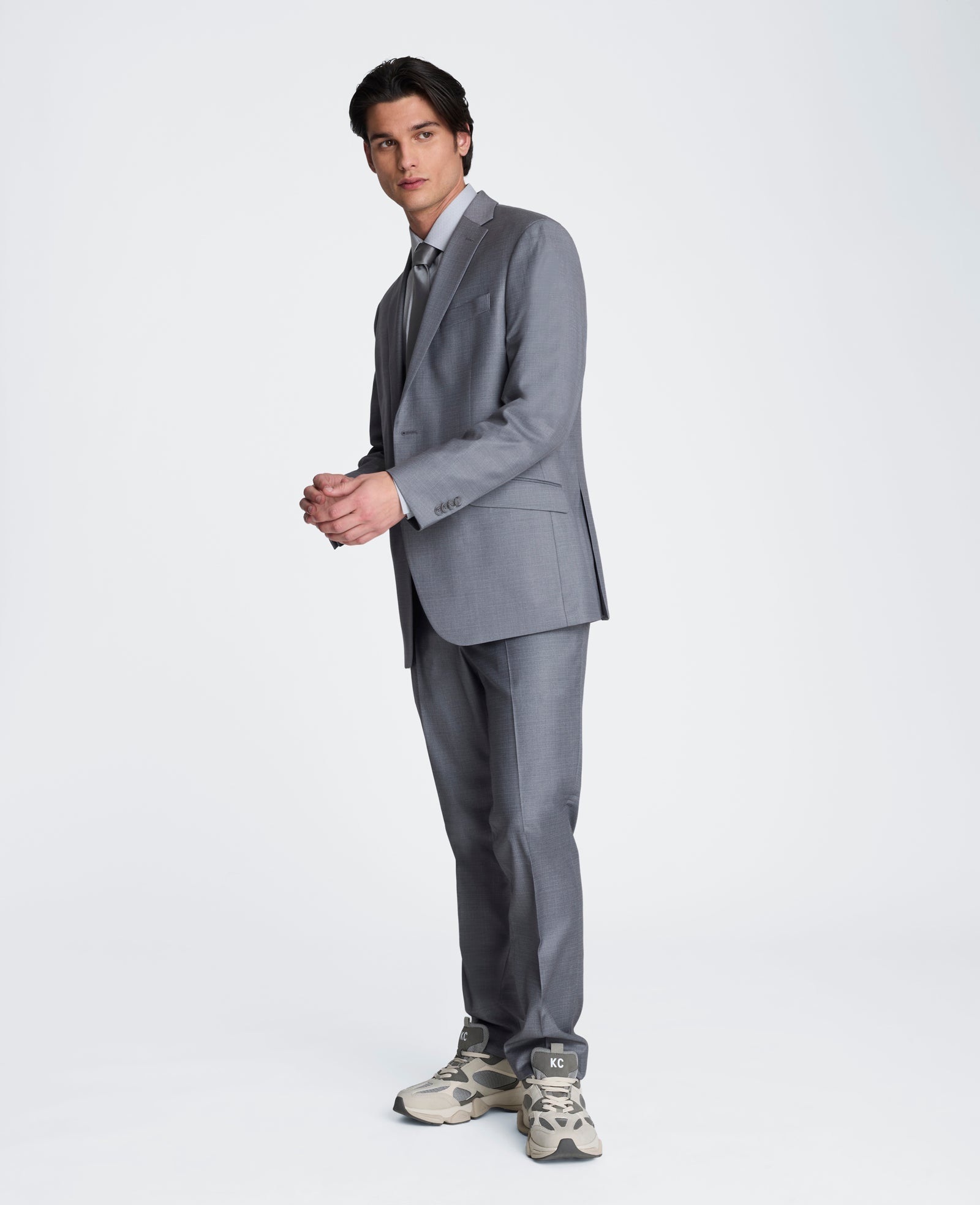 Kenneth Cole Stretch Suit Separate Pant | LIGHT GREY