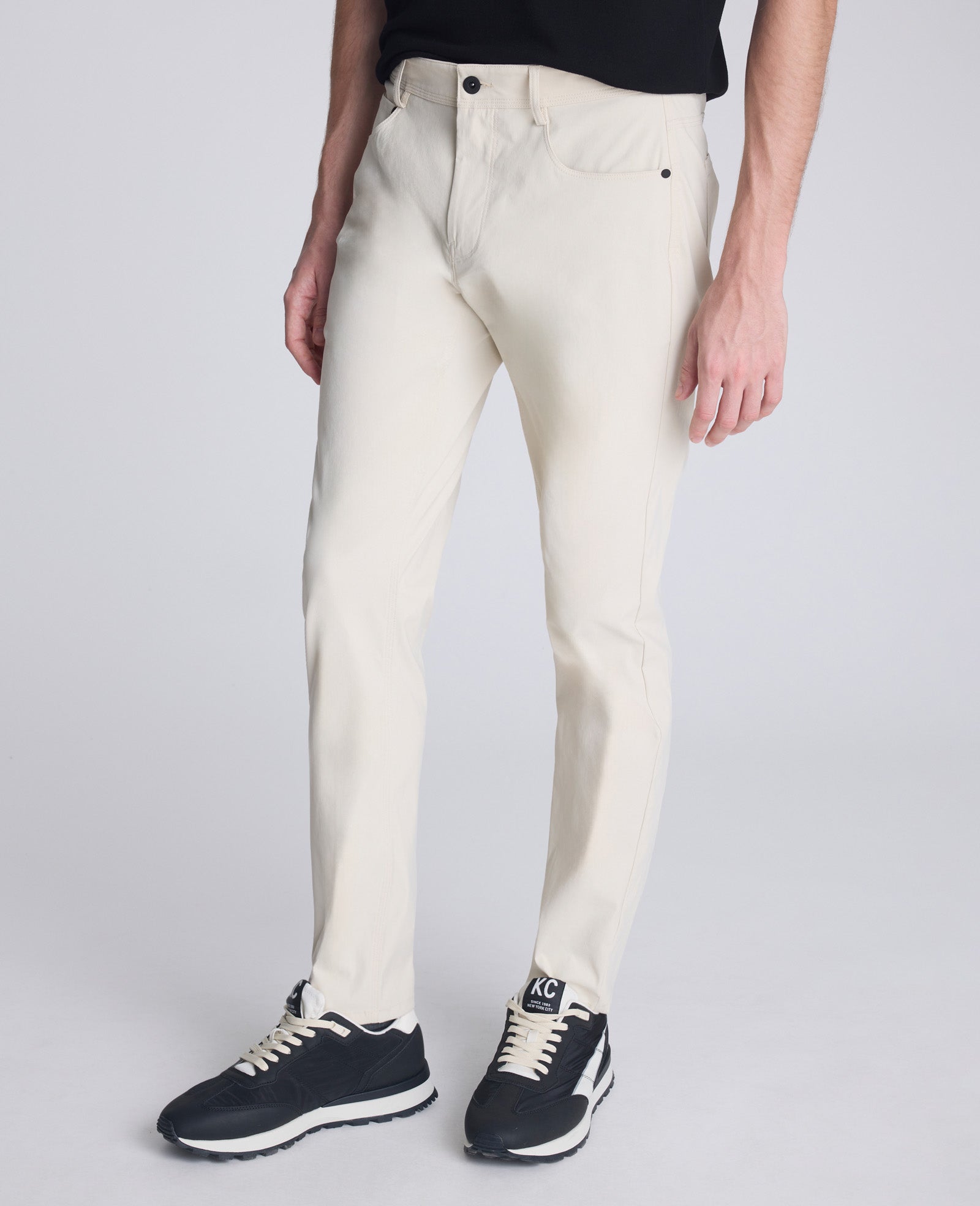 Kenneth Cole Buy Men's Slim Tapered Flex 5-Pocket Pant – Offwhite | KC | OFFWHITE
