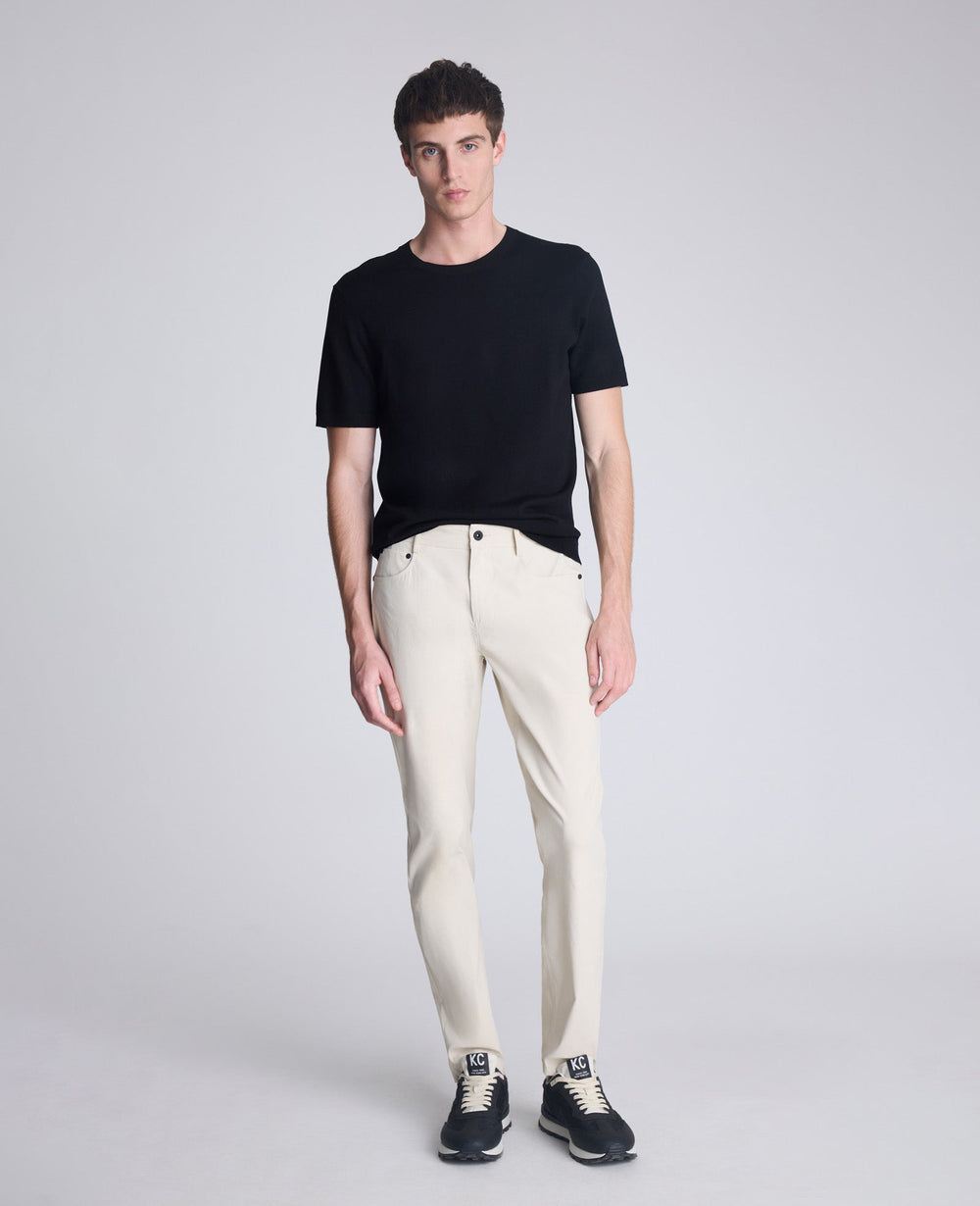 Kenneth Cole Buy Men's Slim Tapered Flex 5-Pocket Pant – Offwhite | KC | OFFWHITE