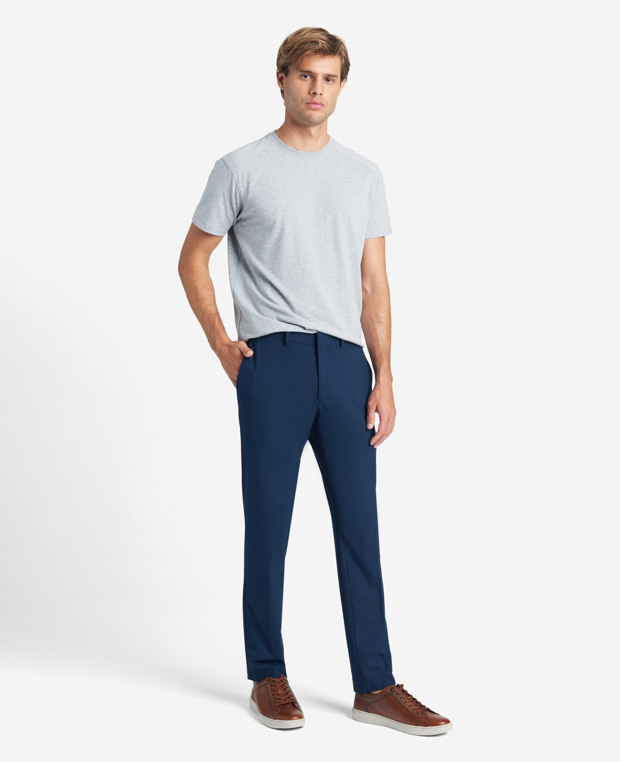 Kenneth Cole Shop Skinny-Fit Stretch Performance Pant, Blue | Kenneth Cole | BRIGHT BLUE