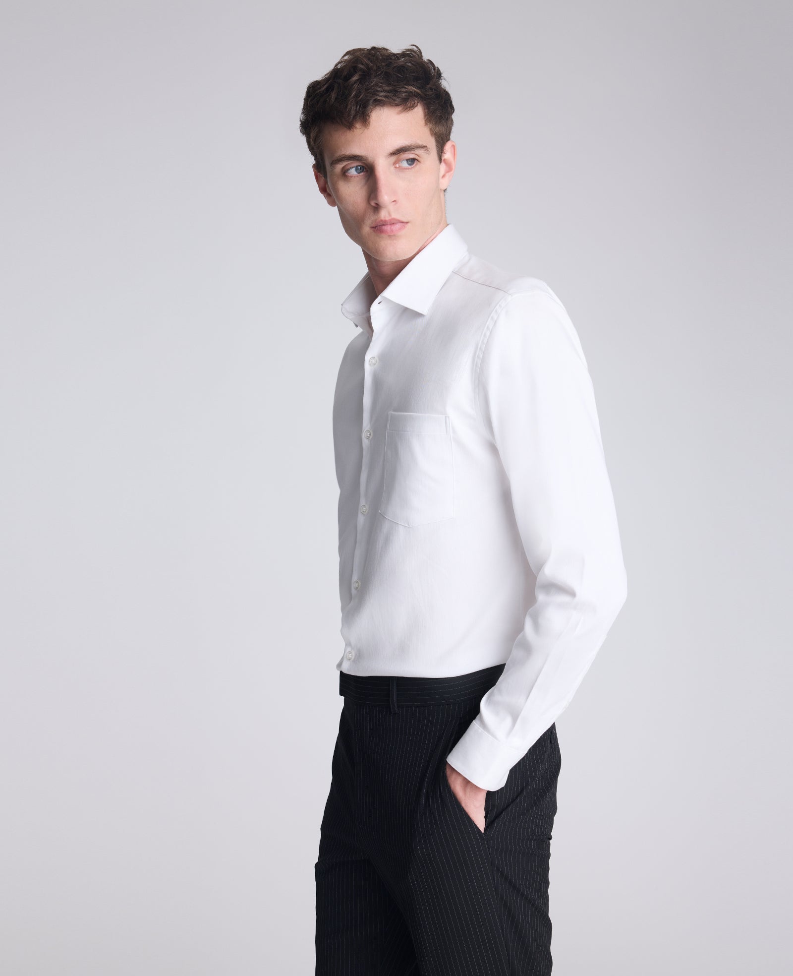 Kenneth Cole Buy Men's REACTION Slim-Fit Button-Down Dress Shirt, White | WHITE