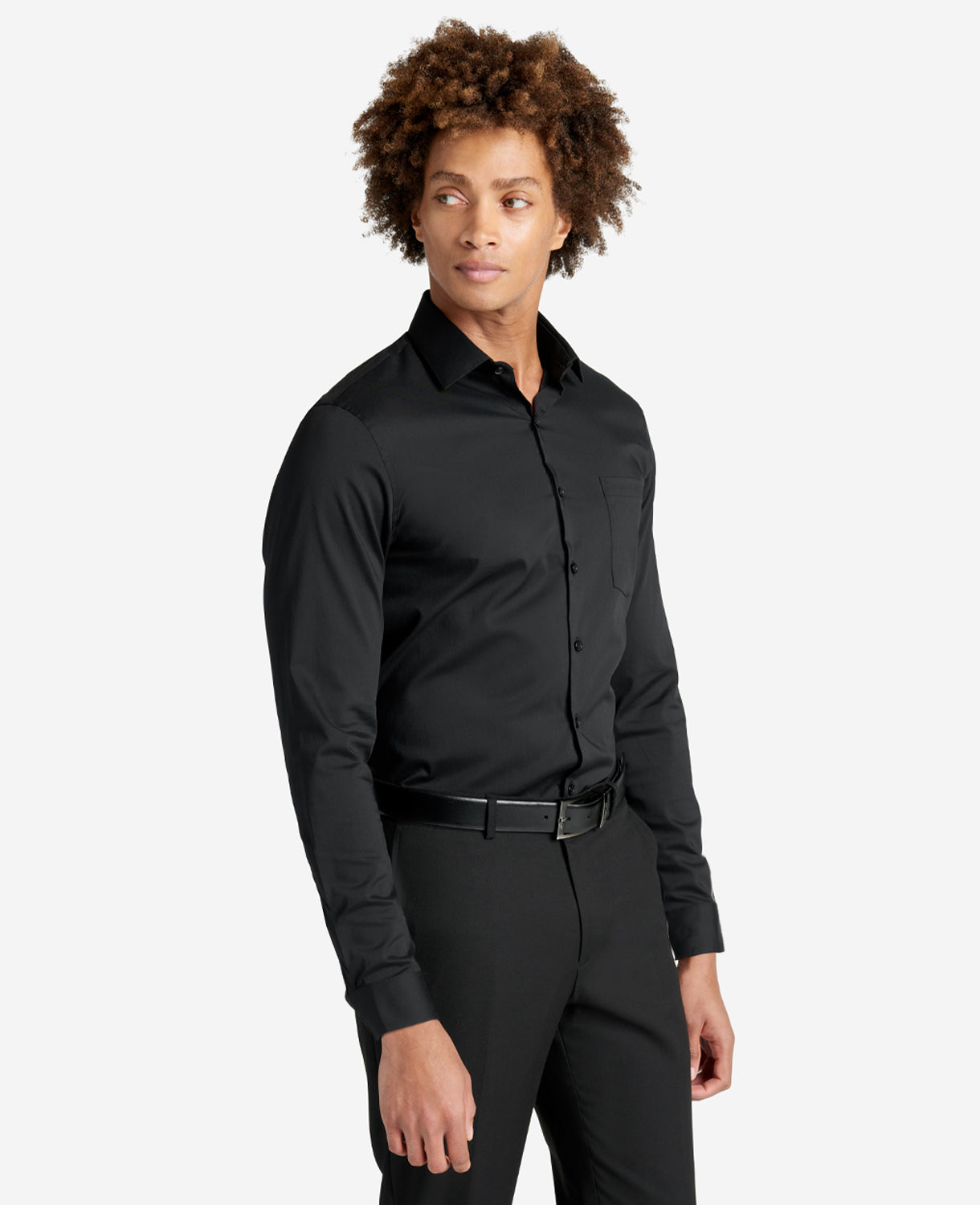 Kenneth Cole Shop Men’s Slim Fit Stretch Dress Shirt – Black | Kenneth Cole | BLACK