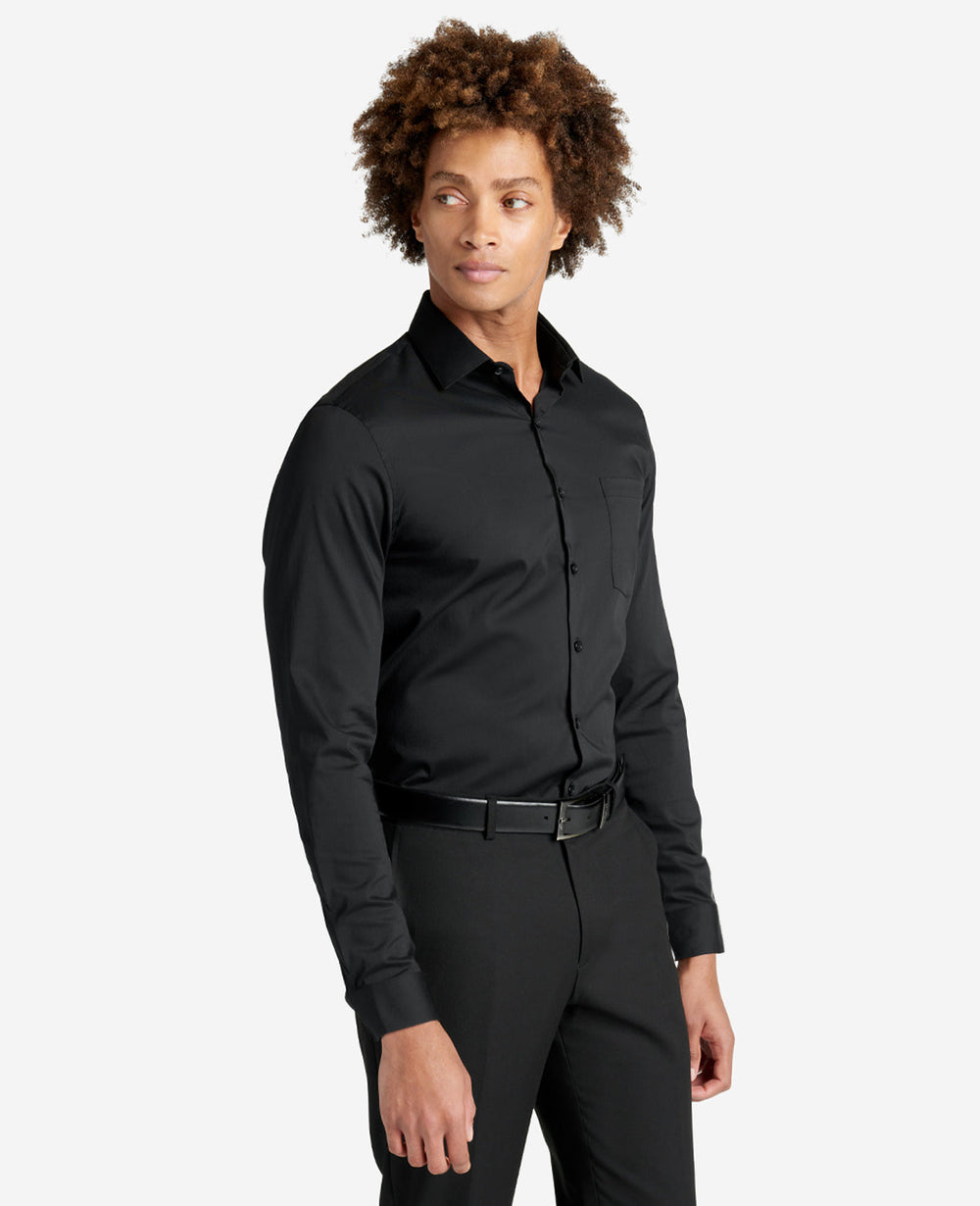 Kenneth Cole Shop Men’s Slim Fit Stretch Dress Shirt – Black | Kenneth Cole | BLACK