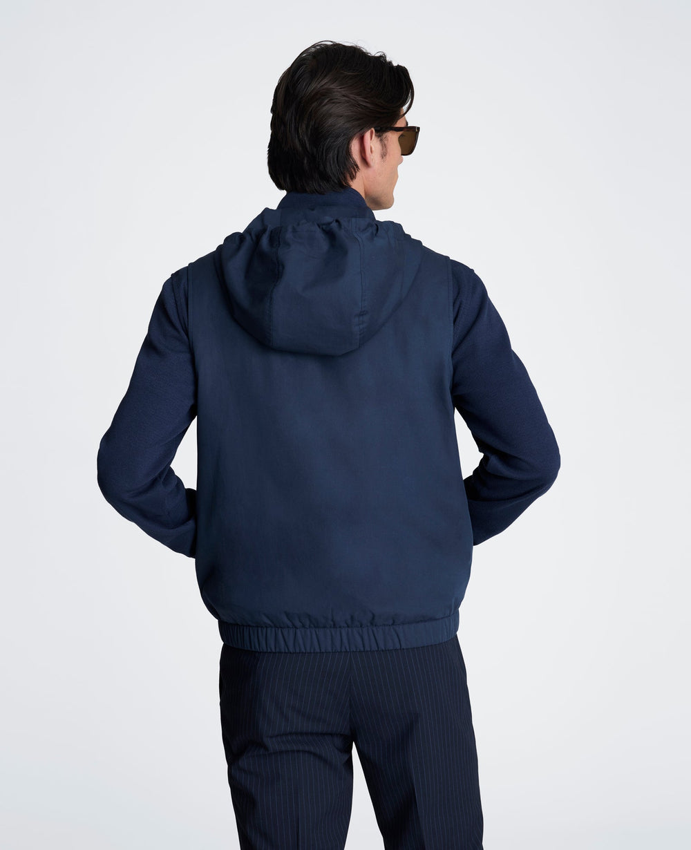 Kenneth Cole Gathered Bottom Vest | NAVY
