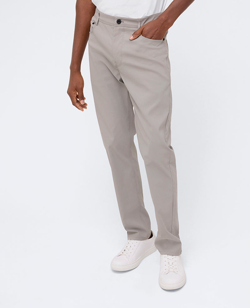 Kenneth Cole Shop Original Slim 5-Pocket Pant in Light Grey | Kenneth Cole | LIGHT GREY