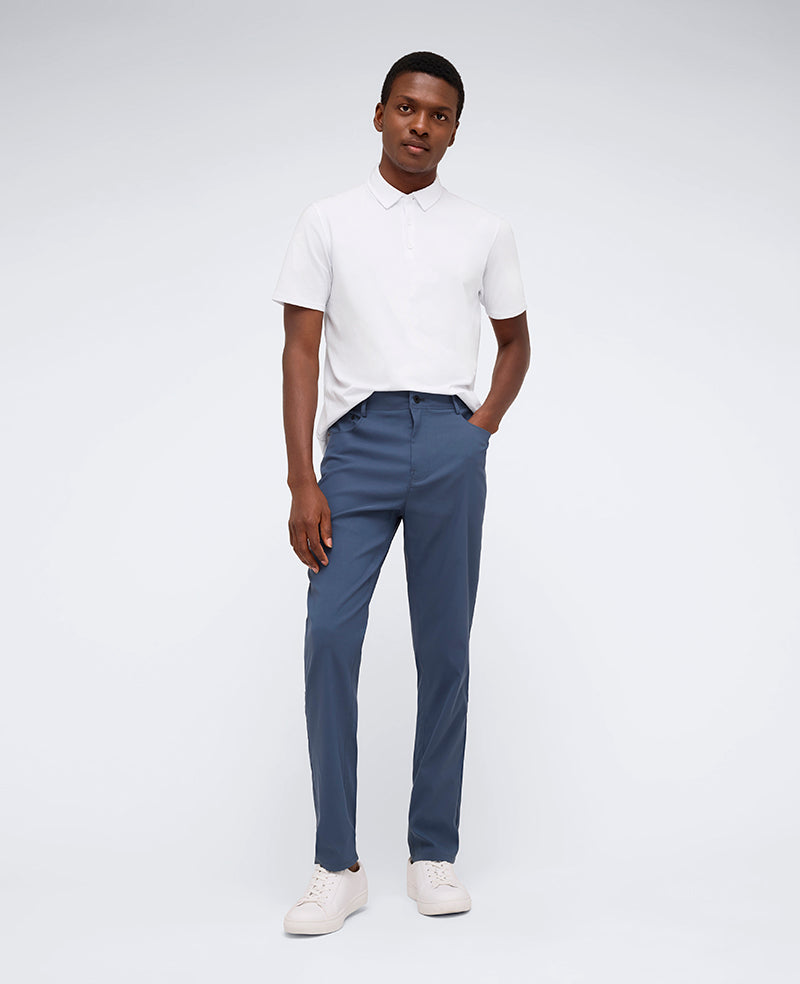 Kenneth Cole Shop Original Slim 5-Pocket Pant in Teal | Kenneth Cole | TEAL