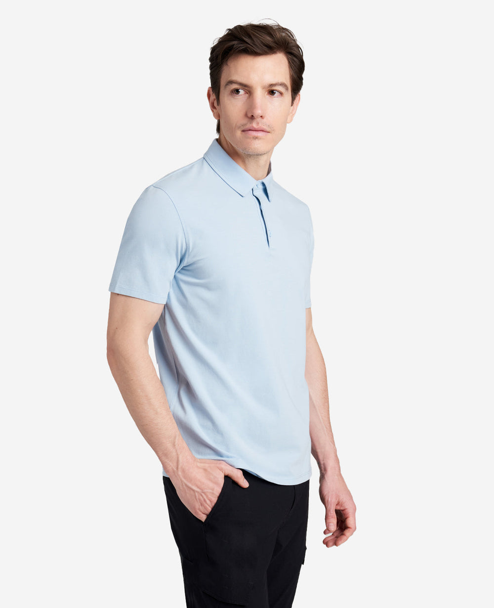 Kenneth Cole Shop Light Blue Performance Polo – Breathable & Stretch | KC | LIGHT BLUE