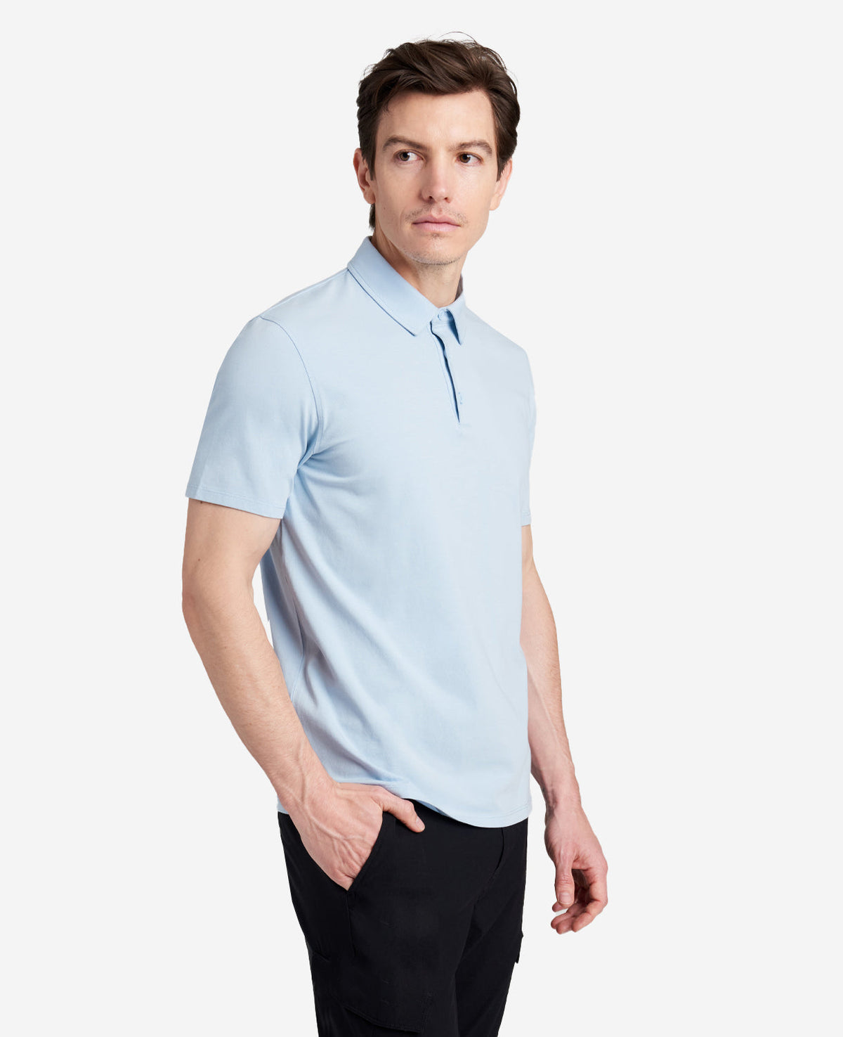 Kenneth Cole Shop Light Blue Performance Polo – Breathable & Stretch | KC | LIGHT BLUE