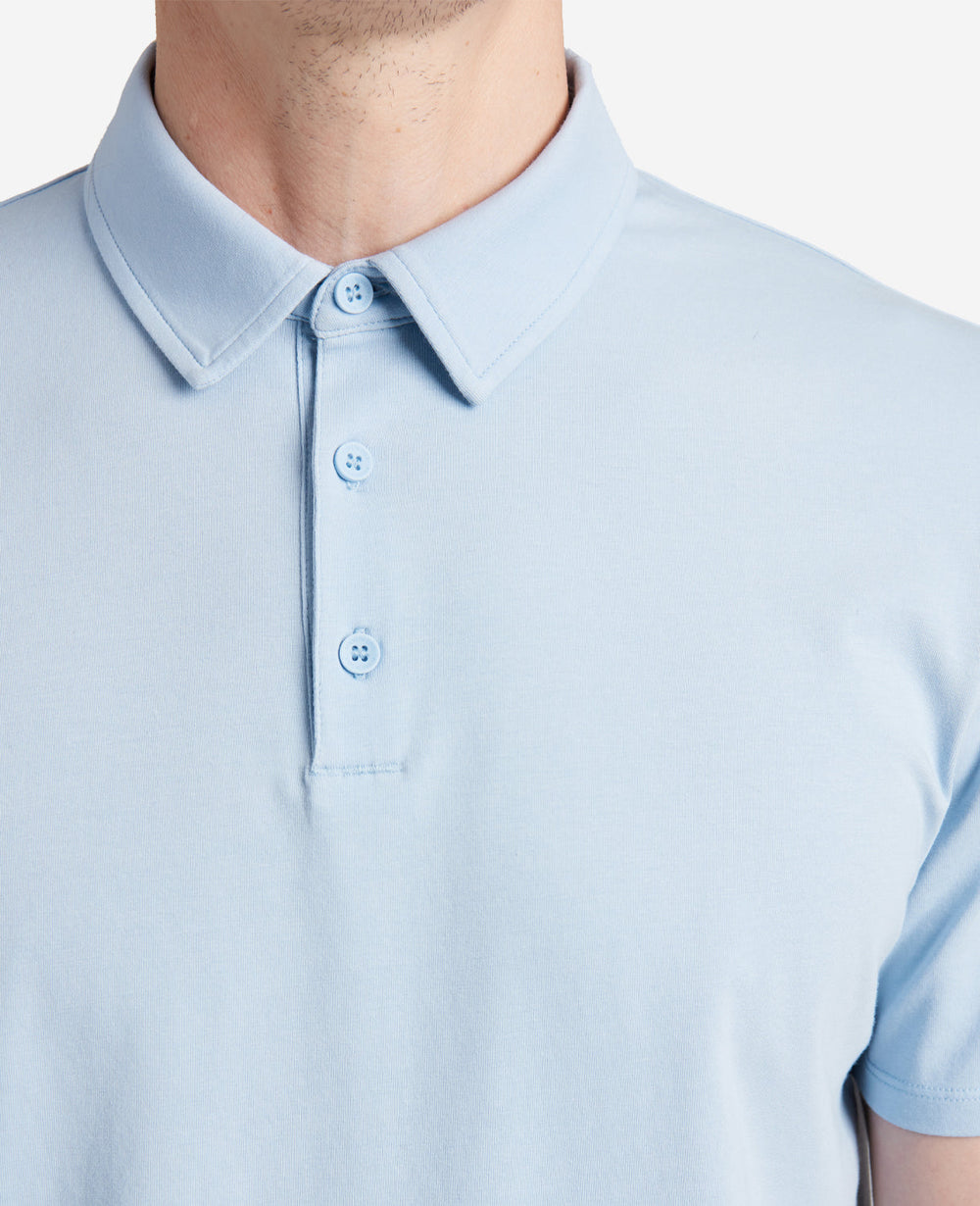 Kenneth Cole Shop Light Blue Performance Polo – Breathable & Stretch | KC | LIGHT BLUE