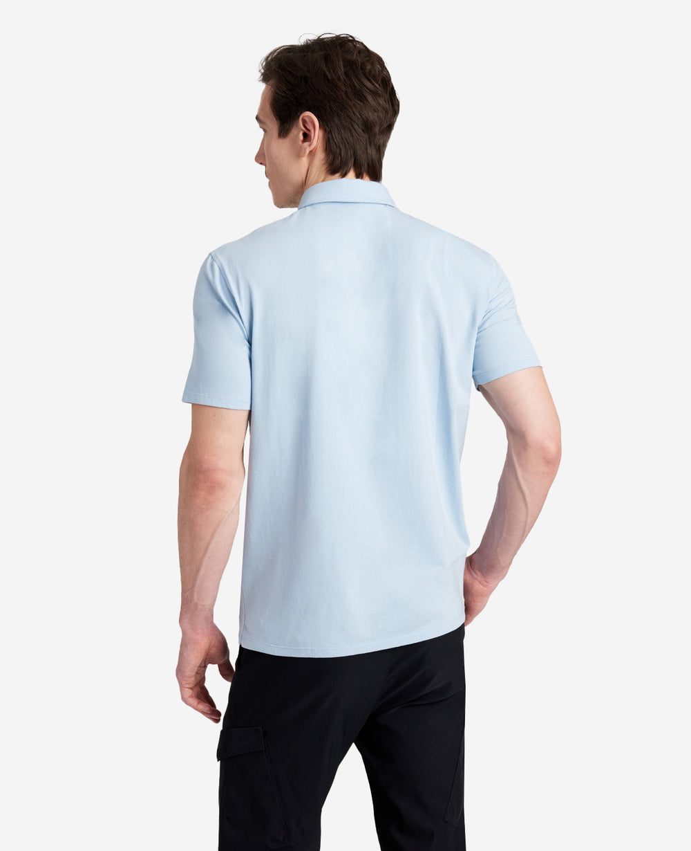 Kenneth Cole Shop Light Blue Performance Polo – Breathable & Stretch | KC | LIGHT BLUE