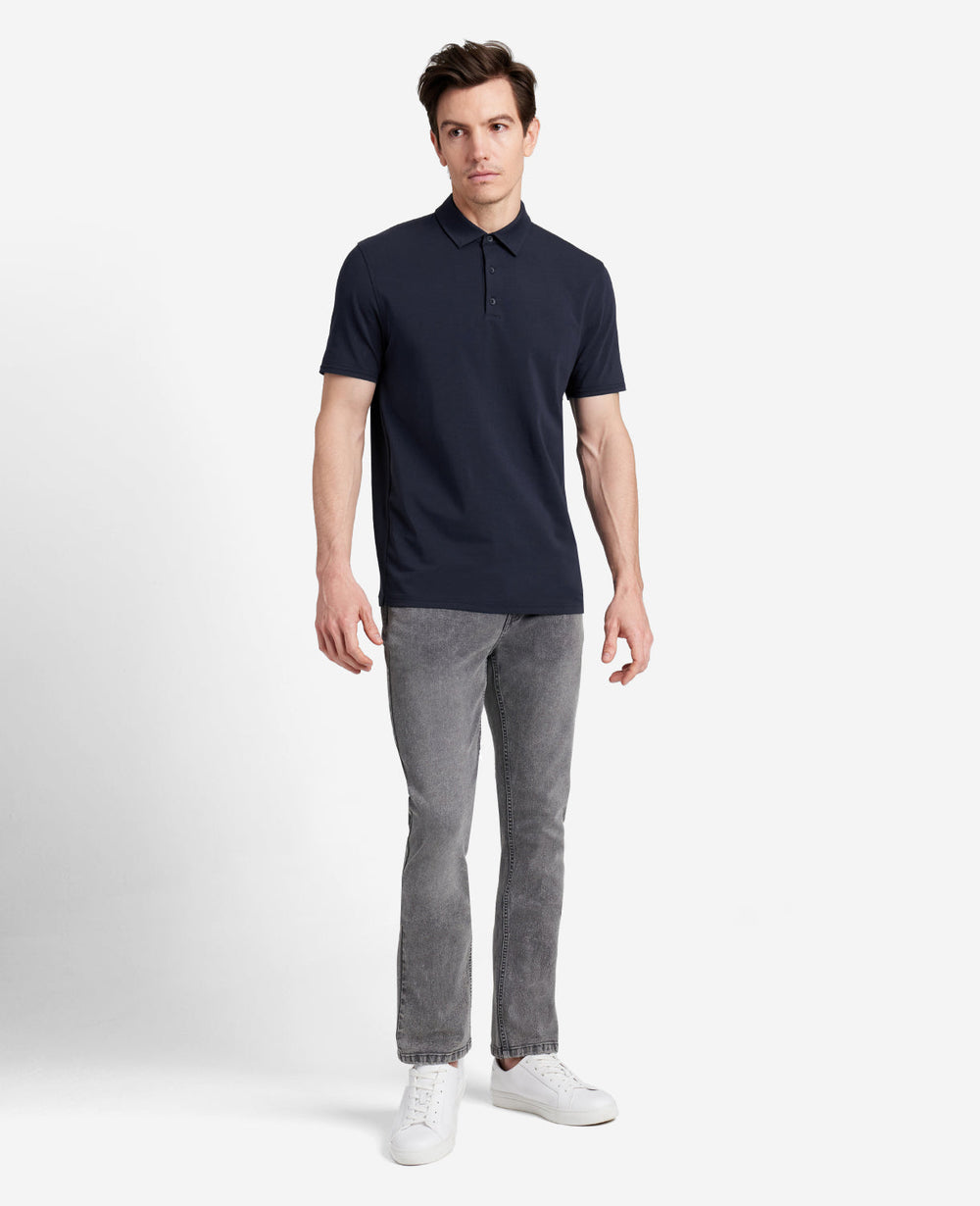 Kenneth Cole Shop Navy Performance Polo – Stretch Cotton Comfort | KC | NAVY