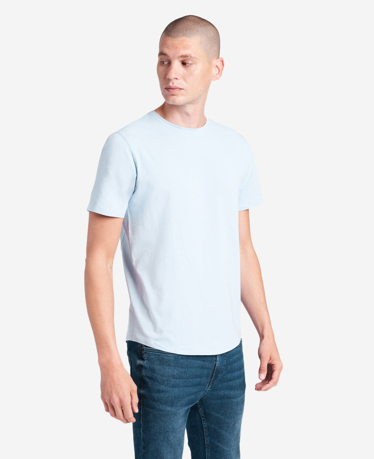Kenneth Cole Light Blue Performance Crew Neck T-Shirt – Kenneth Cole | LIGHT BLUE