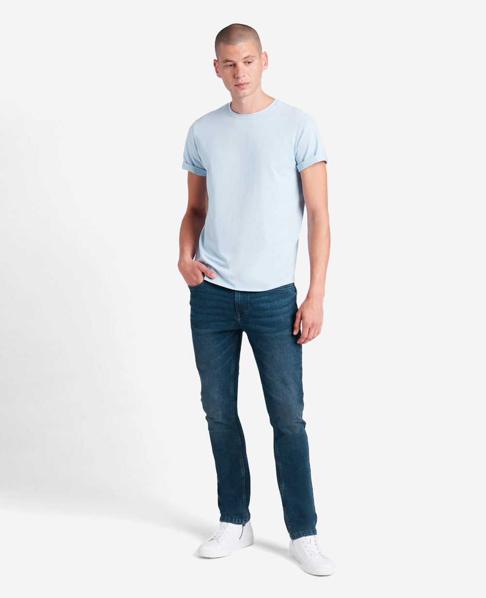 Kenneth Cole Light Blue Performance Crew Neck T-Shirt – Kenneth Cole | LIGHT BLUE