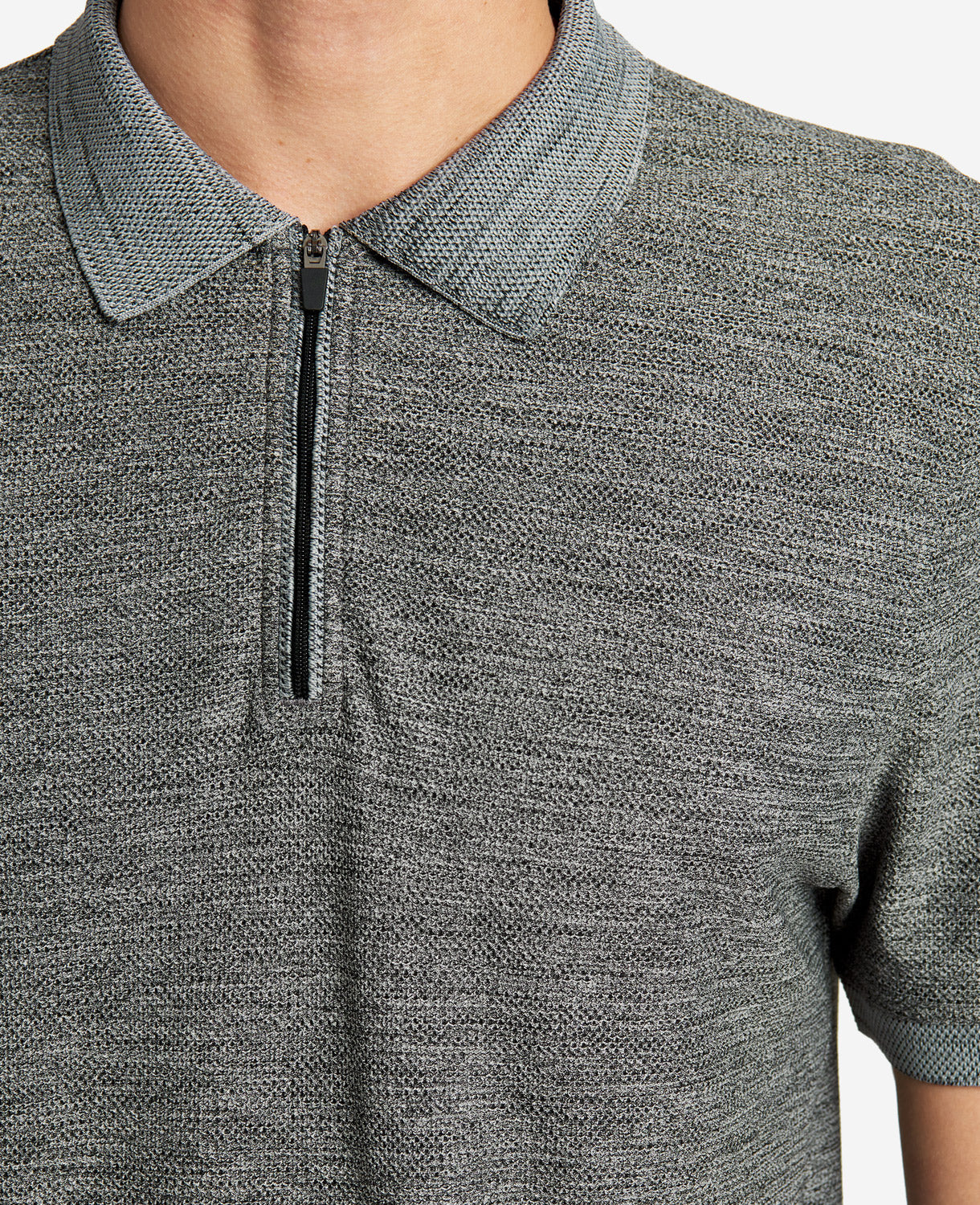 Kenneth Cole Kenneth Cole Zip-Up Knit Polo, Comfort & Style | Kenneth Cole | GREY HEATHER