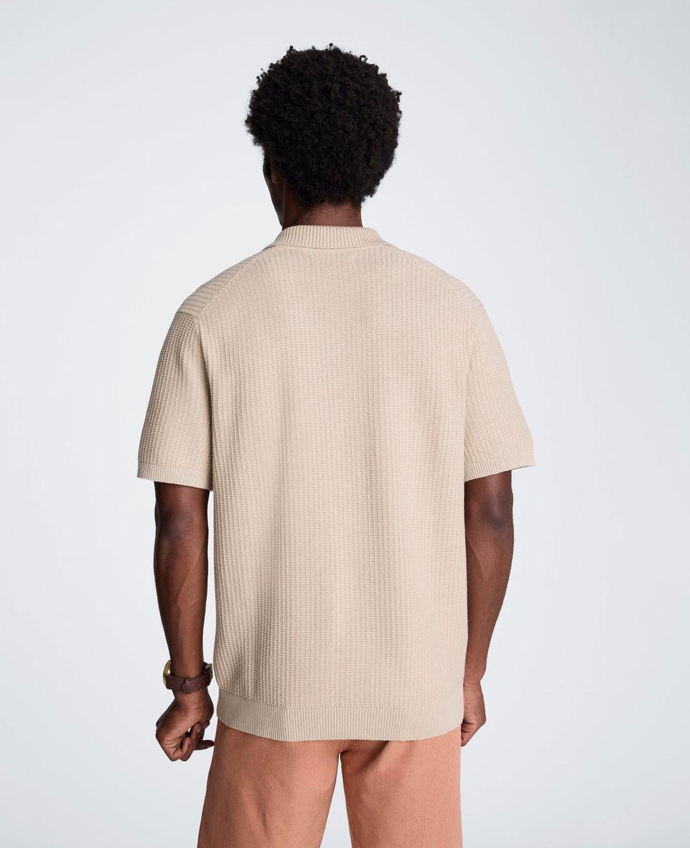 Kenneth Cole Sweater Polo | TAN MIX