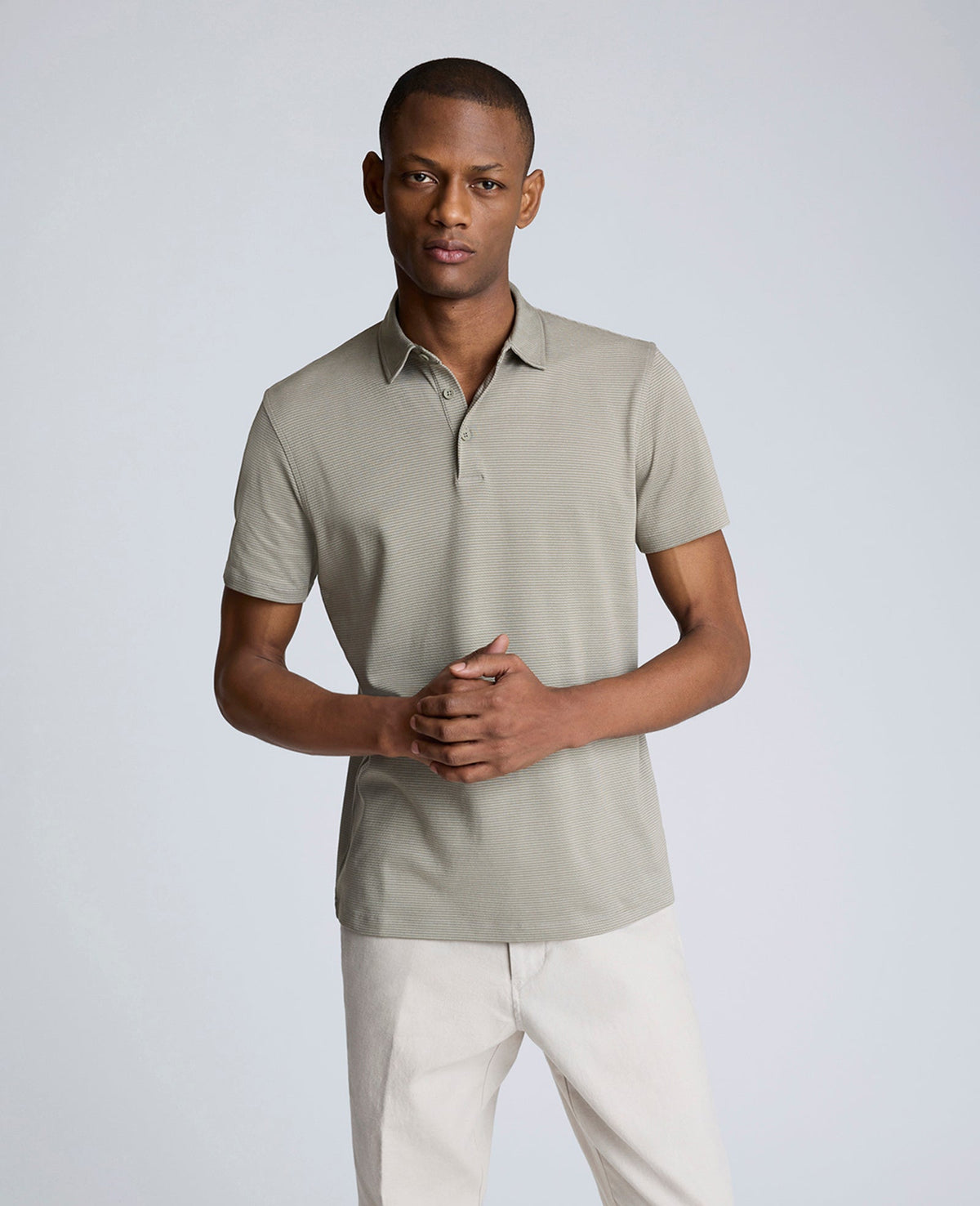Kenneth Cole Shop Sage Two-Toned Knit Polo – Soft, Stretchy & Breathable | SAGE