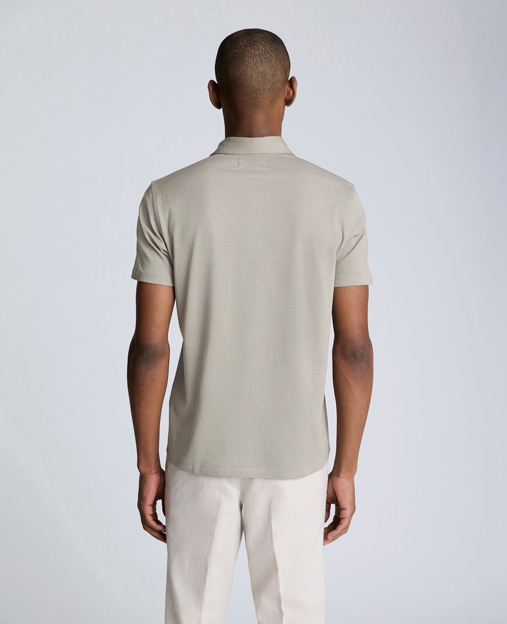 Kenneth Cole Shop Sage Two-Toned Knit Polo – Soft, Stretchy & Breathable | SAGE