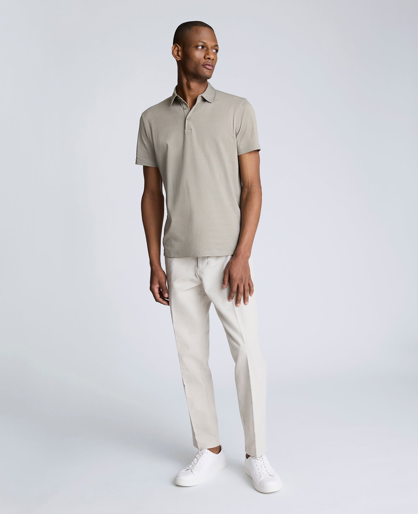 Kenneth Cole Shop Sage Two-Toned Knit Polo – Soft, Stretchy & Breathable | SAGE