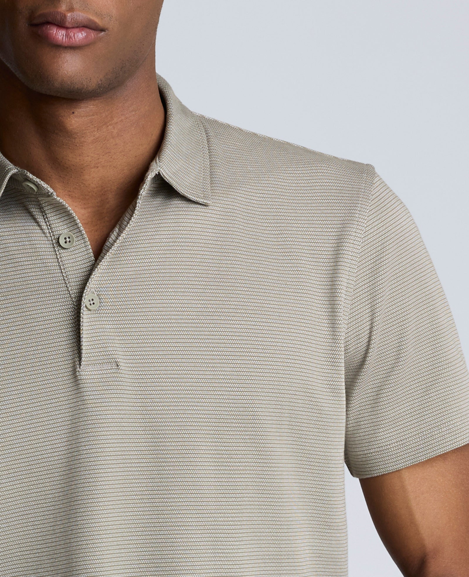 Kenneth Cole Shop Sage Two-Toned Knit Polo – Soft, Stretchy & Breathable | SAGE