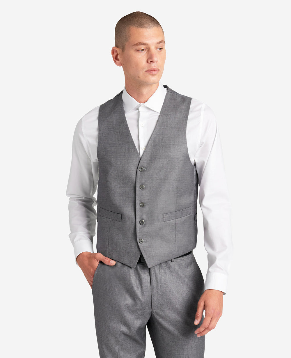 Kenneth Cole Shop Light Grey Slim-Fit Vest for Men: Kenneth Cole Reaction | LIGHT GREY