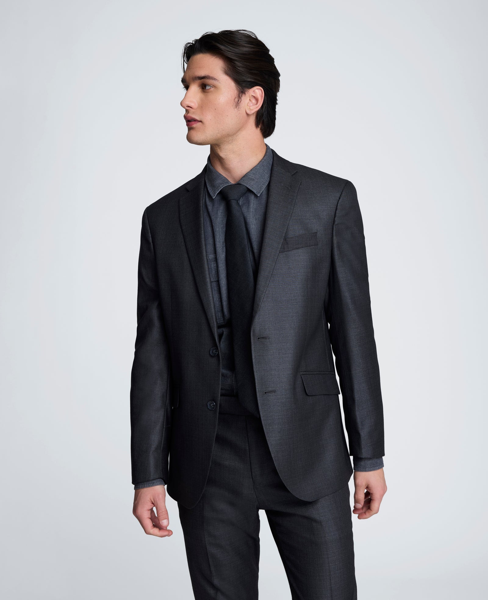 Kenneth Cole Shop Gunmetal Slim-Fit Suit Jacket for Men – Kenneth Cole | GUNMETAL