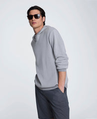 Kenneth Cole Sweater Hoodie | GREY/WHITE