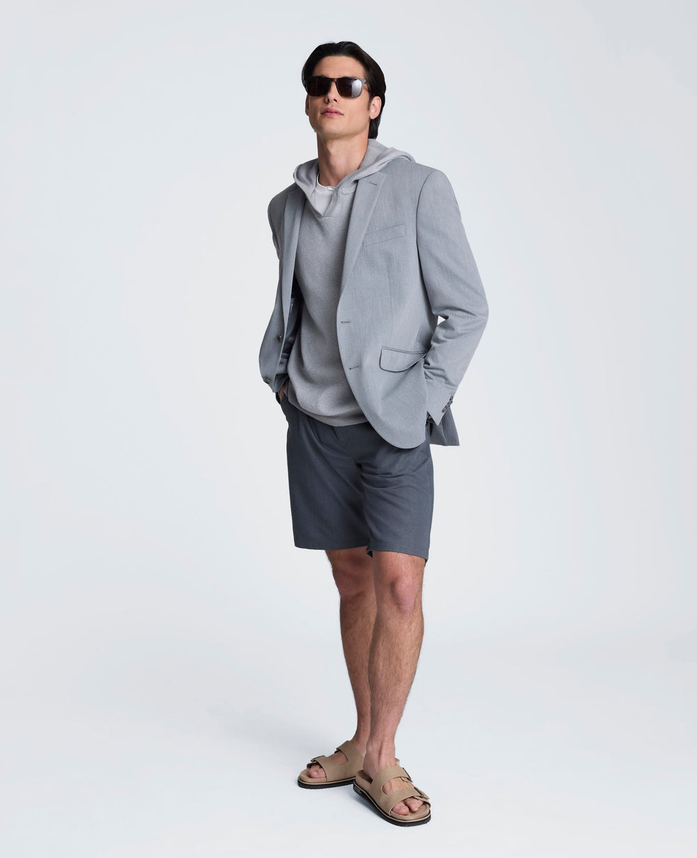 Kenneth Cole Sweater Hoodie | GREY/WHITE