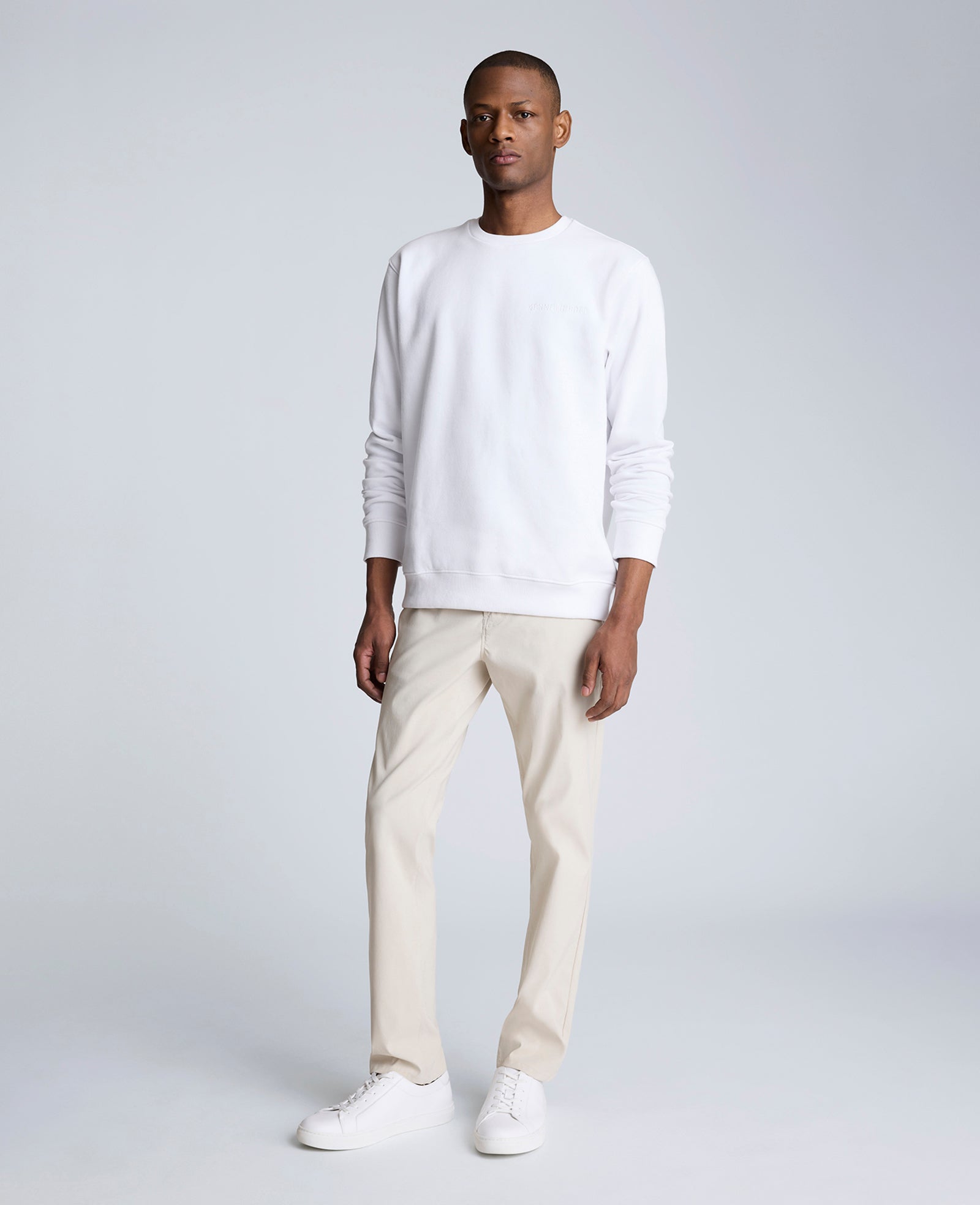 Kenneth Cole Shop White Logo Sweatshirt | Kenneth Cole Exclusive Fleece | WHITE