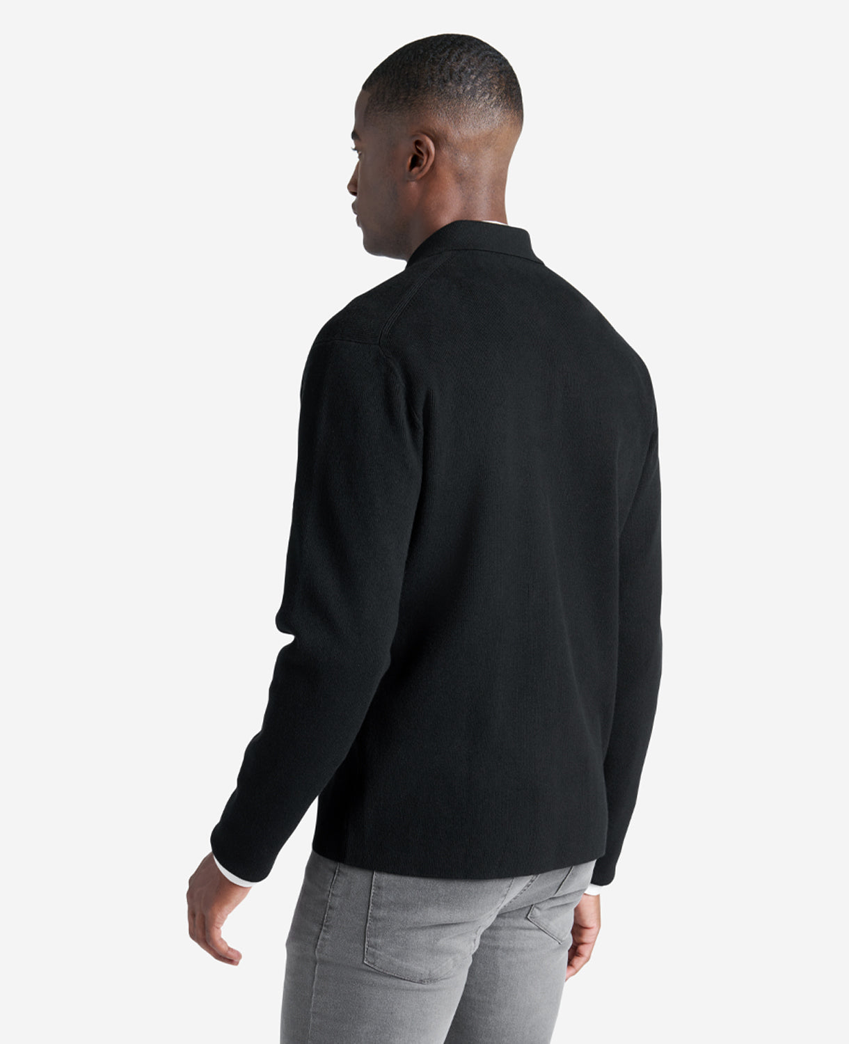 Kenneth Cole Shop Men’s Long Sleeve Polo Sweater – Black | Kenneth Cole | BLACK