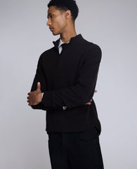 Kenneth Cole Quarterzip Pullover Sweater | DARK BROWN