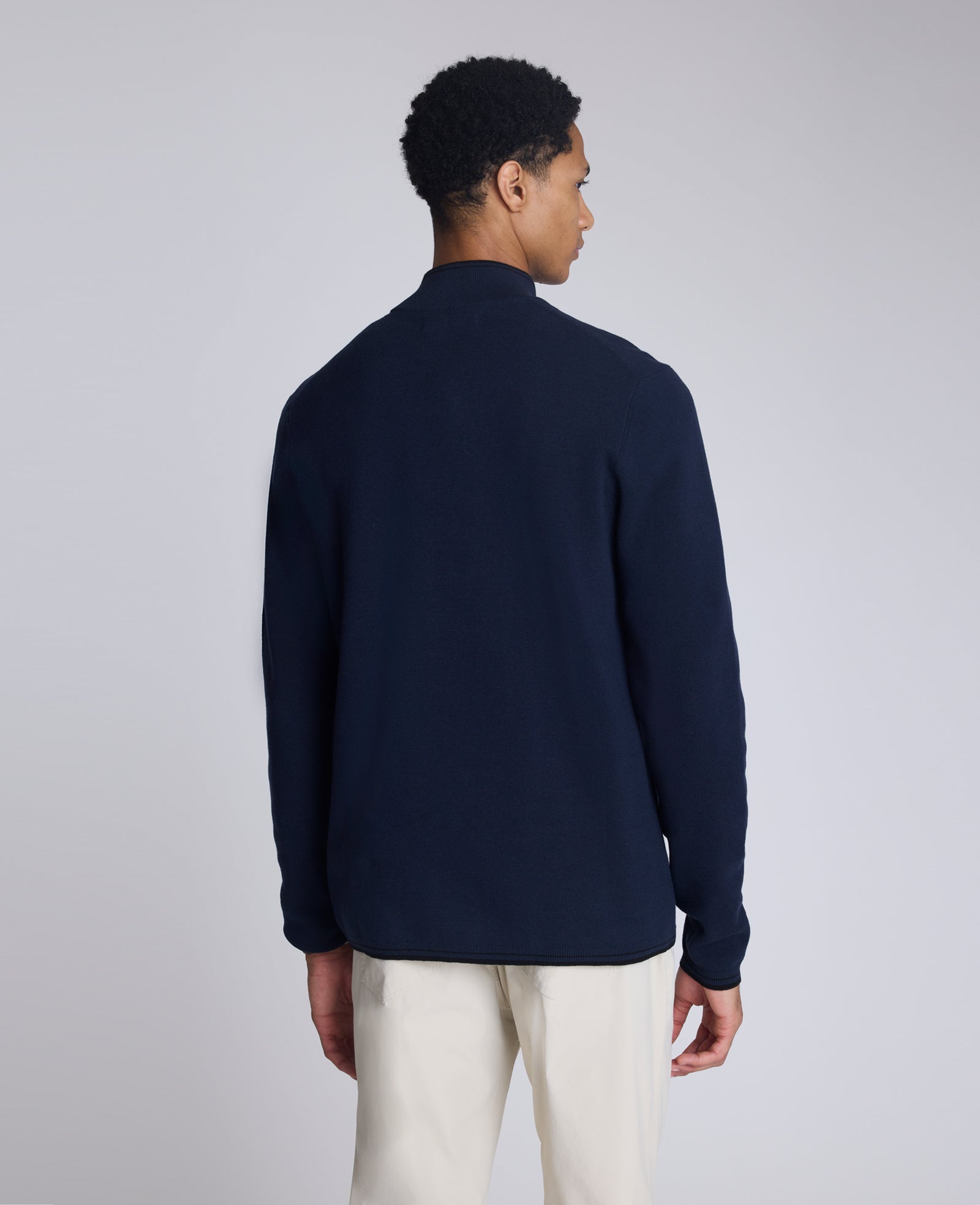 Kenneth Cole Quarterzip Pullover Sweater | NAVY