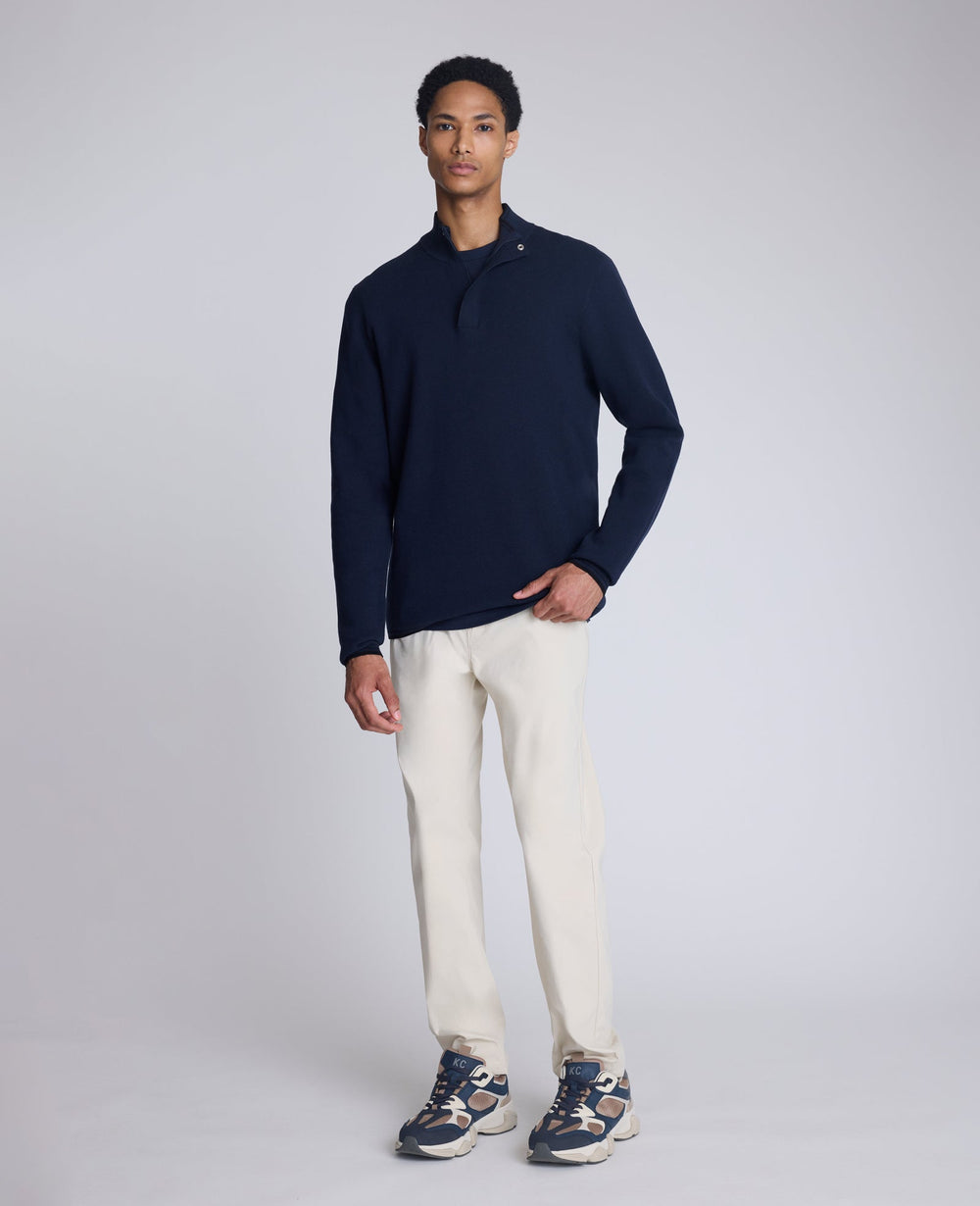 Kenneth Cole Quarterzip Pullover Sweater | NAVY