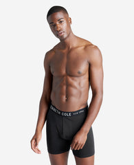 Kenneth Cole 3-Pack Black Boxer Briefs – Cotton Modal Stretch | KC | BLACK