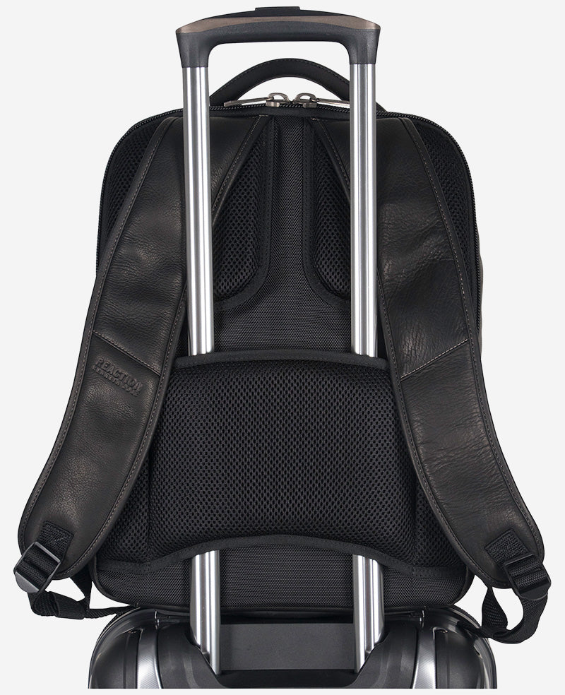 Kenneth Cole Colombian Leather Backpack | BLACK