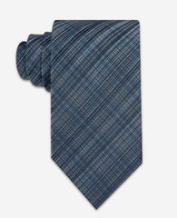 Kenneth Cole Blue Plaid Tie | NAVY