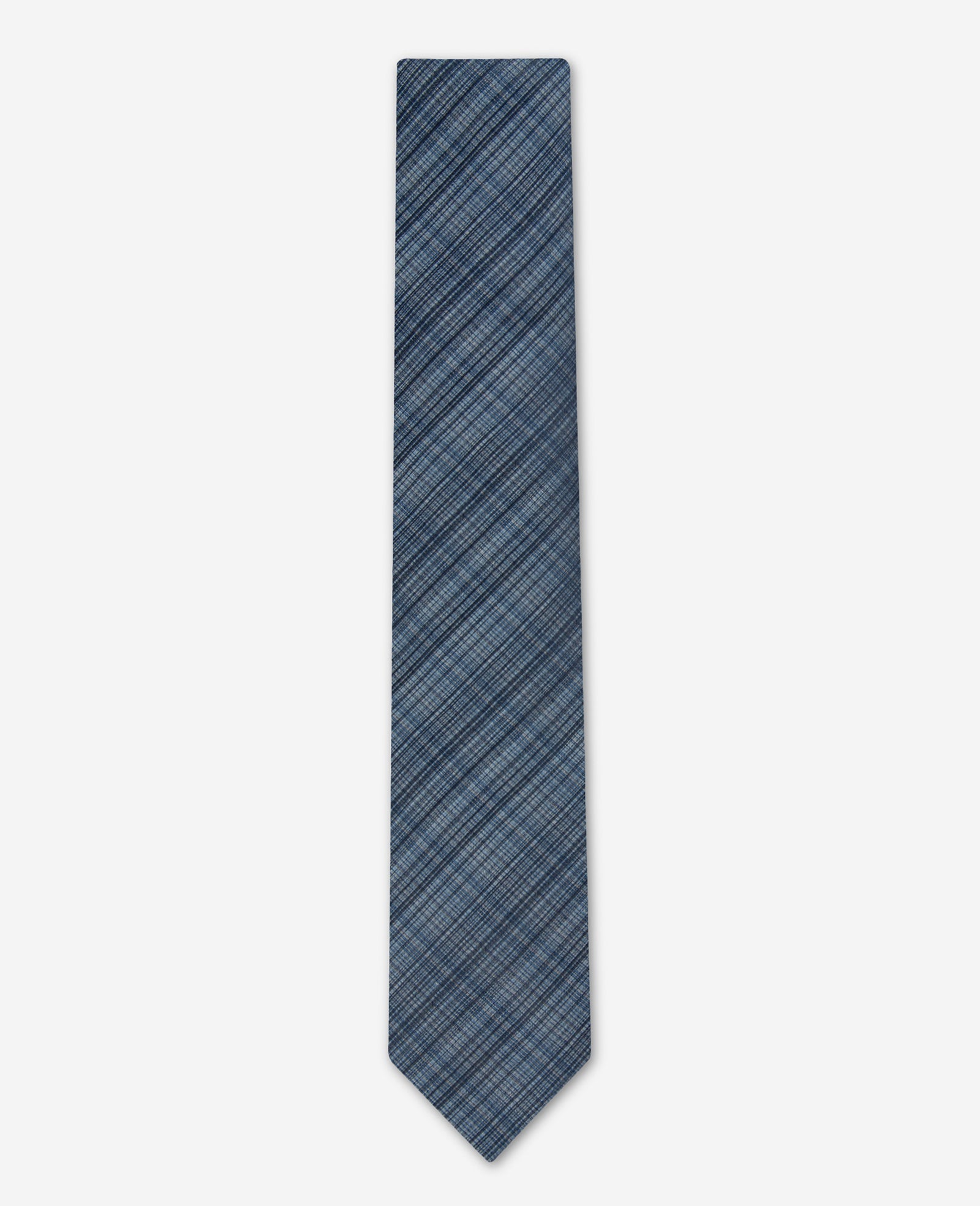 Kenneth Cole Blue Plaid Tie | NAVY