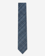 Kenneth Cole Blue Plaid Tie | NAVY