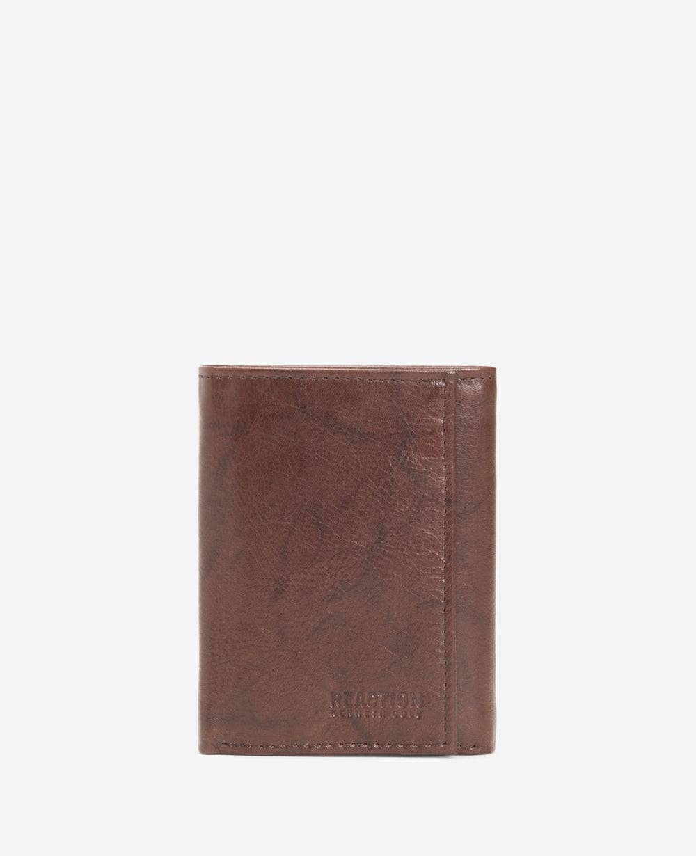 Kenneth Cole Shop Crunch Leather RFID Slimfold Wallet | Kenneth Cole | BROWN