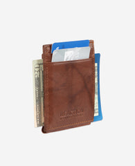 Kenneth Cole Crunch Leather Wallet | TAN