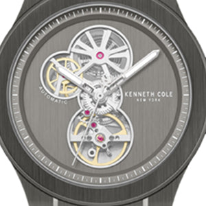 Kenneth Cole Automatic Gun Metal Stainless Steel Bracelet Watch | GUN
