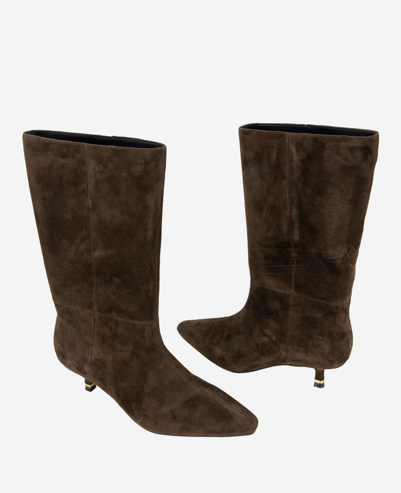 Kenneth Cole Meryl Suede Bootie | CHOCOLATE SUEDE