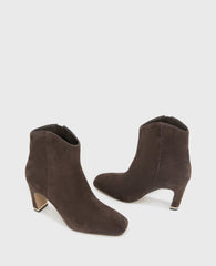 Kenneth Cole Shop Grizelda Chocolate Suede Heel Boot | Kenneth Cole | CHOCOLATE SUEDE