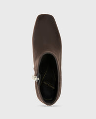 Kenneth Cole Shop Grizelda Chocolate Suede Heel Boot | Kenneth Cole | CHOCOLATE SUEDE