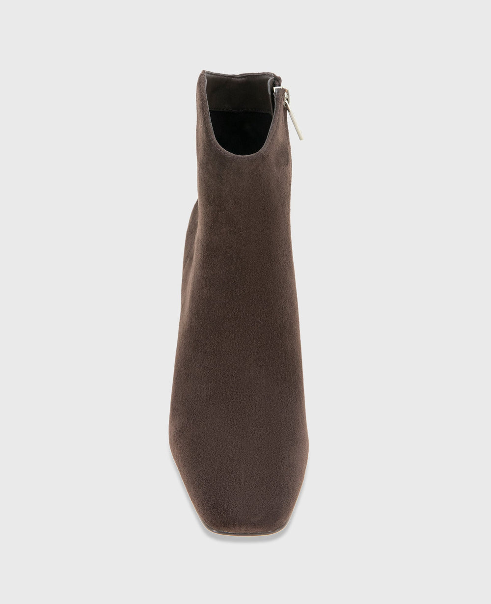 Kenneth Cole Shop Grizelda Chocolate Suede Heel Boot | Kenneth Cole | CHOCOLATE SUEDE