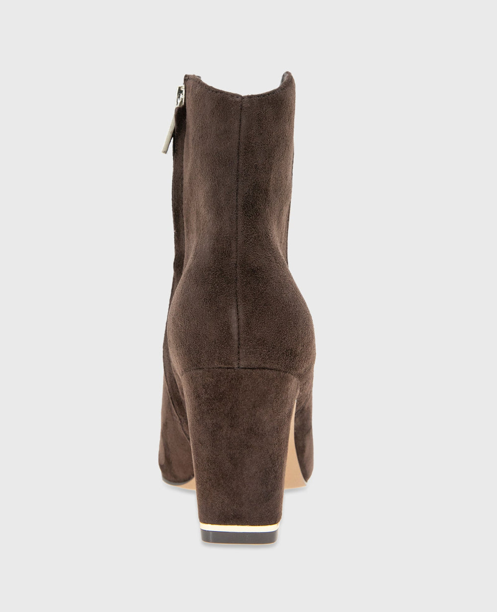 Kenneth Cole Shop Grizelda Chocolate Suede Heel Boot | Kenneth Cole | CHOCOLATE SUEDE