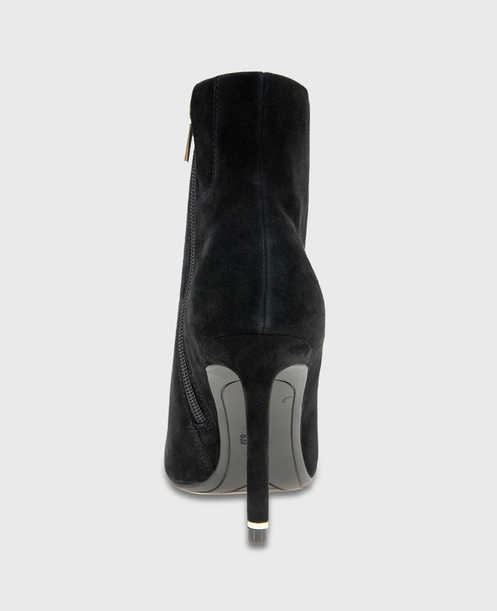 Kenneth Cole Shop Quincy Suede Heel Ankle Bootie in Black | Kenneth Cole | BLACK SUEDE