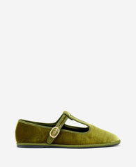 Kenneth Cole Verona Loden Velvet T-Strap Mary Jane Flat | Kenneth Cole | LODEN VELVET