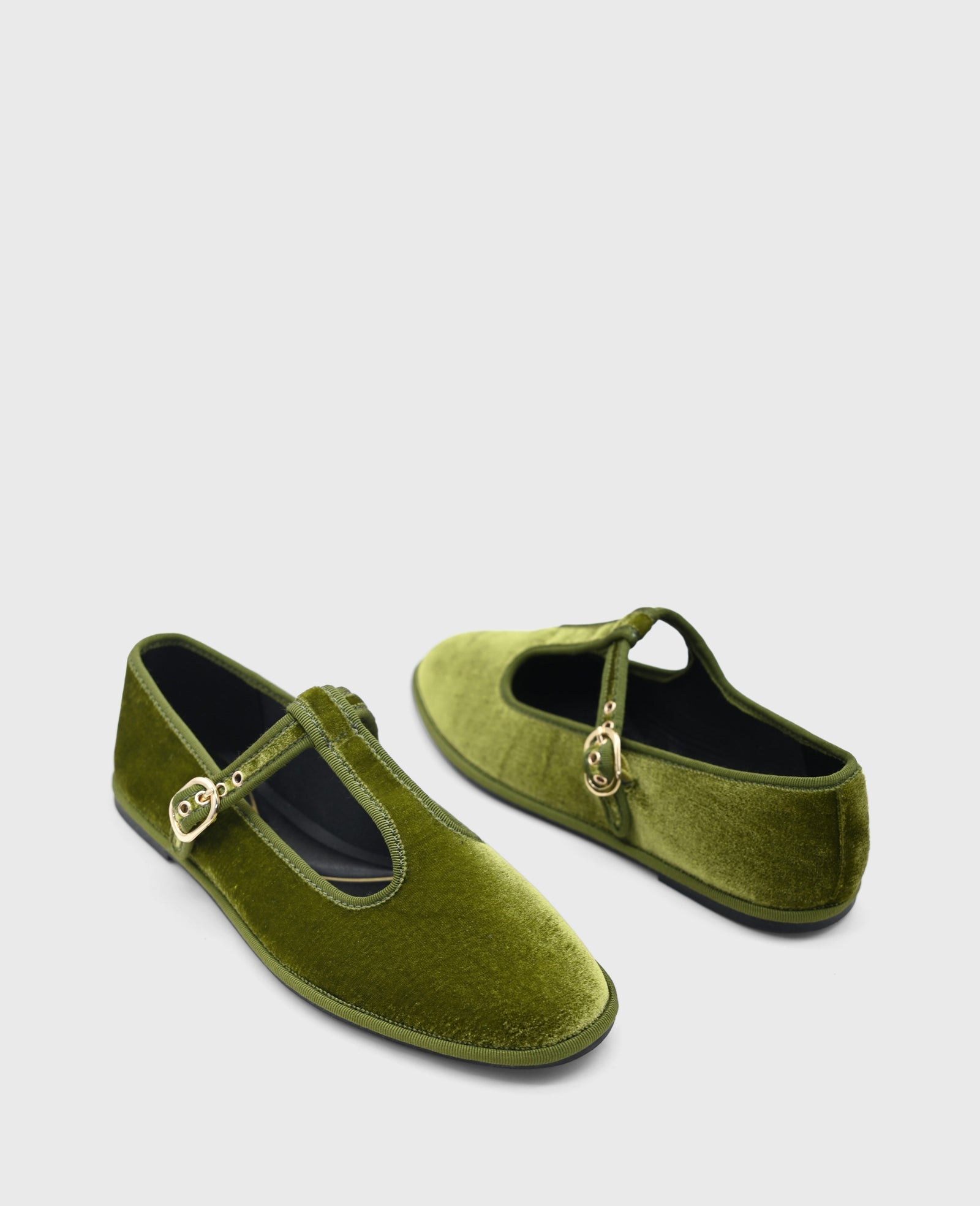 Kenneth Cole Verona Loden Velvet T-Strap Mary Jane Flat | Kenneth Cole | LODEN VELVET