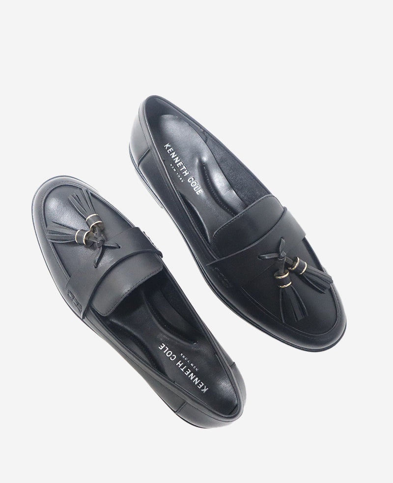 Kenneth Cole Lyra Leather Loafer | BLACK LEATHER
